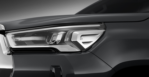 Headlamp Garnish LED, Chrome
