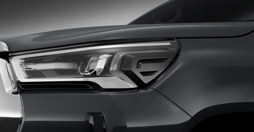 Headlamp Garnish LED, Dark Grey
