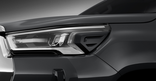 Headlamp Garnish LED, Matte Black