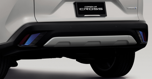 Rear Bumper Garnish, Blue